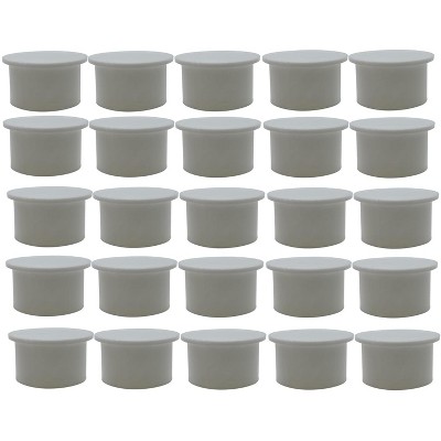 Poolzilla White Pool Safety Fence Hole Cover (25 Pack / 50 Pack)