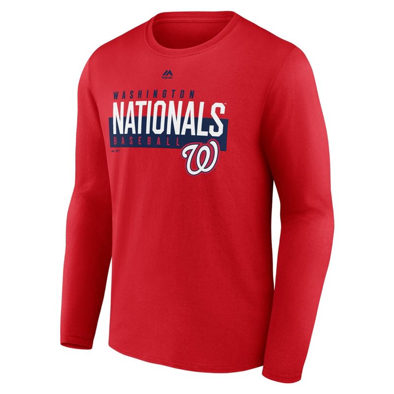 MLB Washington Nationals Men&#39;s Long Sleeve Core T-Shirt, 2 of 4