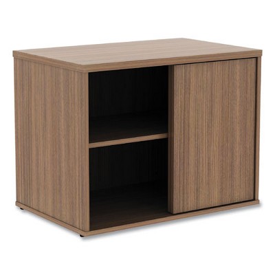 Alera Alera Open Office Low Storage Cabinet Credenza, 29.5 x 19.13 x 22.78, Walnut