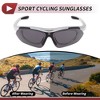 Unique Bargains Motorcycle Riding Goggles for Outdoor Sports Dirt Bike ATV Dark Gray Lens White Black Frame 1Set - 3 of 4