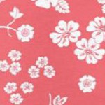 sweet coral butterfly ditsy