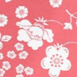 sweet coral butterfly ditsy