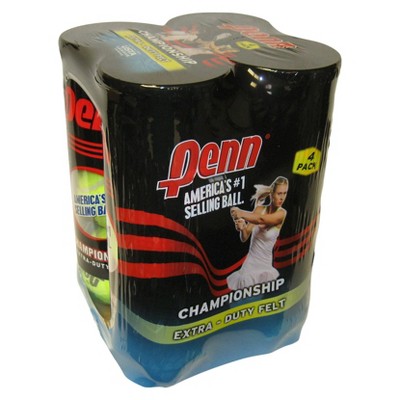 Penn Championship Extra Duty Tennis Balls - 4pk