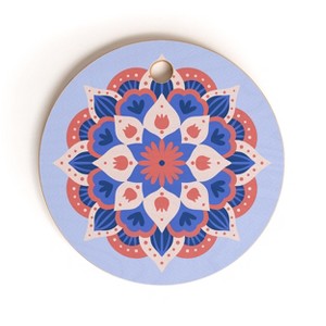 Angela Minca Modern floral mandala Cutting Board - Round - 1 of 3