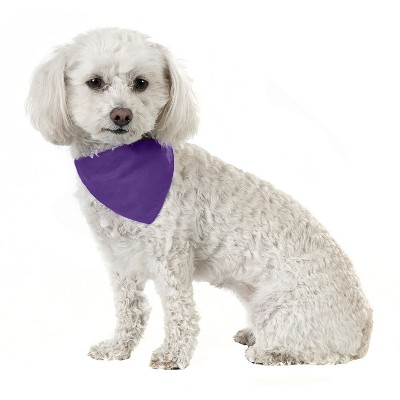 Qraftsy 3 Pack Solid Cotton Pet Bandana Triangle Bibs  - Small & Medium Pets
