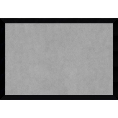 Large Black Wood Framed Magnetic Bulletin Board