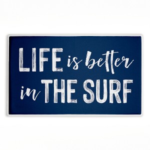 Stupell Industries Sunny Beach Day Seat Printed Plush Bathroom Floor Mat, design by Jeff Pica - 1 of 4