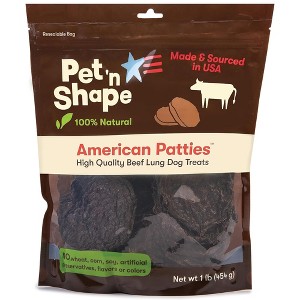 Pet 'n Shape American Patties Dog Treats, 16 oz in Resealable Bag - 1 of 4