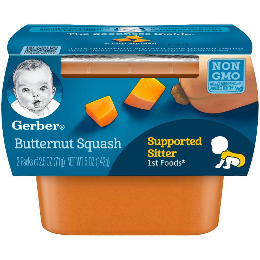 UPC 015000071172 product image for Gerber 1st Foods Butternut Squash Baby Food - 2.5oz (2ct) | upcitemdb.com