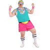 Plus Size Work It Out 80's Costume for Men