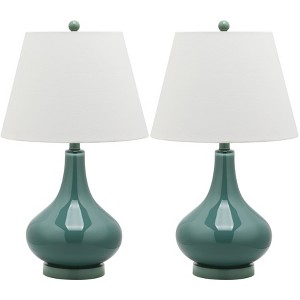 Amy Gourd Glass Table Lamp (Set of 2) - 24" Height - LIT4087 - Safavieh - 1 of 4