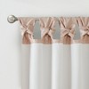 Faux Silk Bead Trim Luxurious Window Valance, DIY Twist Tab Top with Extra Lining Multi-Color Valance for All Decor Styles - 4 of 4