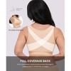 SHAPELLX Post Surgery Bras Front Closure Compression Bra for Women Wirefree Mastectomy Bra with Adjustable Straps—Beige 38 - 3 of 3