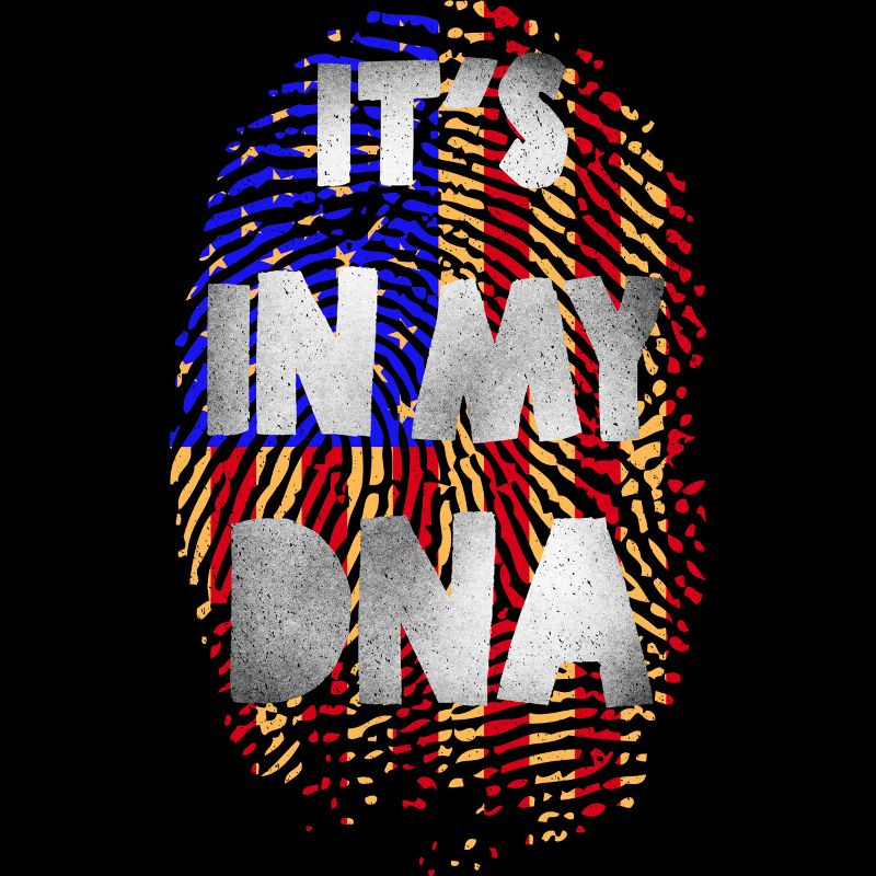 Women's Design By Humans July 4th It's in My DNA Fingerprint By Ujangkasep Racerback Tank Top, 2 of 3