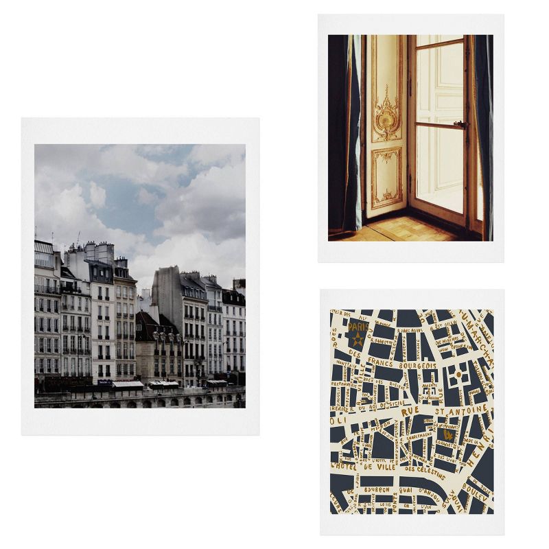 Set of 3 Parisian Details Gallery Decorative Wall Arts - Deny Designs, 1 of 6