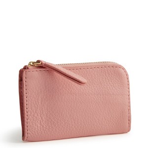 Vera Bradley Women's Leather Zip Card Pouch - 1 of 2