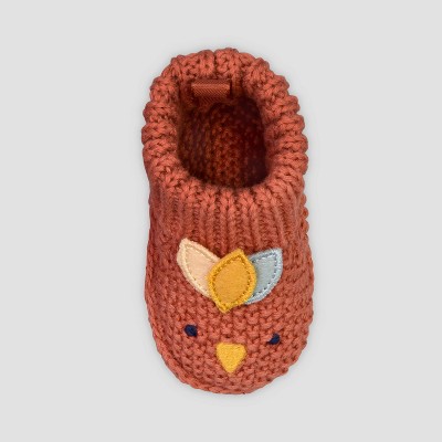 Carter's Just One You® Baby Knitted Turkey Slippers - Brown