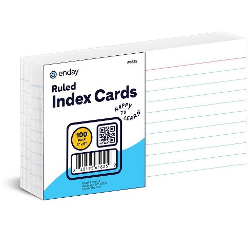100 Oxford Blue Colored Blank Index Cards 4x6