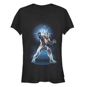 Juniors Womens Marvel Avengers: Endgame Iron Man Quantum Ready T-Shirt - 1 of 3