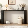 Simple Modern Wooden Porch Console Table,Semi Cylindrical Legs Design Console Table,Console Table For Entrance Living Room-Cuddlewood - 2 of 4