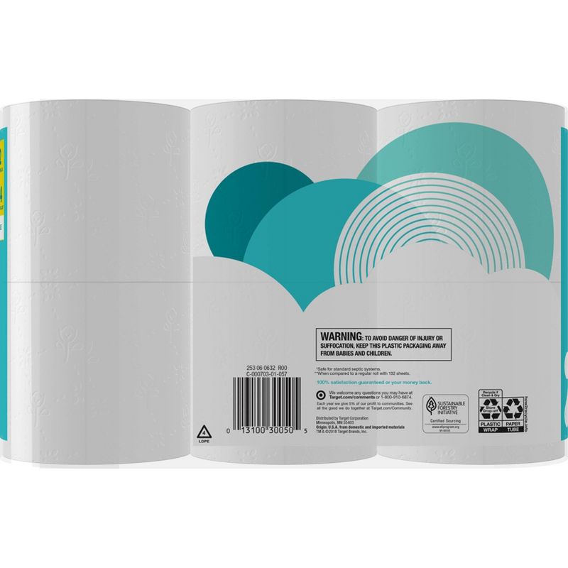 Soft &#38; Strong Toilet Paper - 12 Double Rolls - up &#38; up&#8482;, 3 of 4