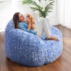 GustoWave Soft Fluffy Adult Bean Bag Chair with Armrest for Reading Living Room - 4 of 4