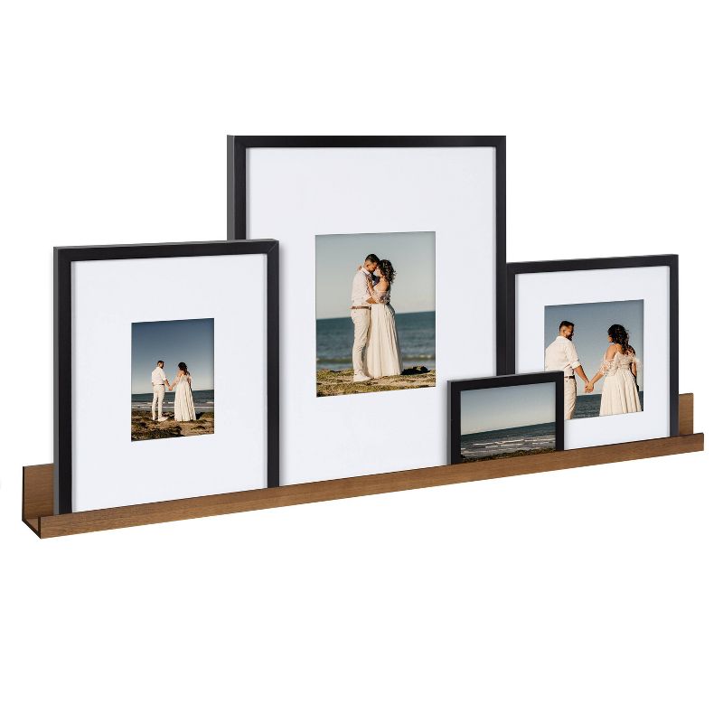 5pc Gallery Frame Box Set Rustic Brown - Kate &#38; Laurel All Things Decor, 3 of 10