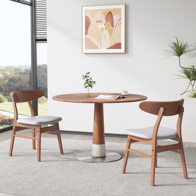 Luck Live 2 piece solid wood dining chair