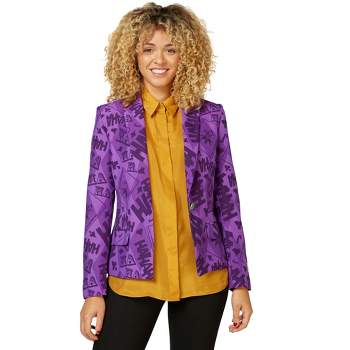 OppoSuits Women's Blazer - The Joker Costume - Purple