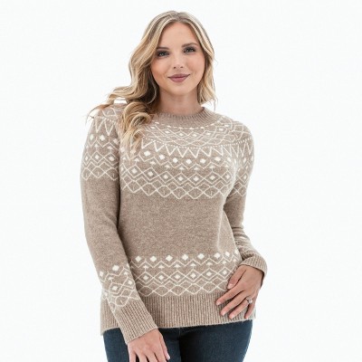 Old Ranch Brands Women's Sylva Nordic Sweater - Cinder, Size Large