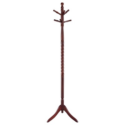 Rack Clothes,Merlot Coat Rack with Twisted Post for Closet, Wardrobe