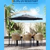 360° Rotating 10FT Offset Patio Umbrella, Cantilever Hanging Umbrella with UPF 50+ - 4 of 4