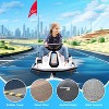 24V Kids Electric Drift Kart, 2-Speed Ride On Car w/360° Spins, Music, Lights, Flags, 5MPH, for Ages 3+ - 2 of 4