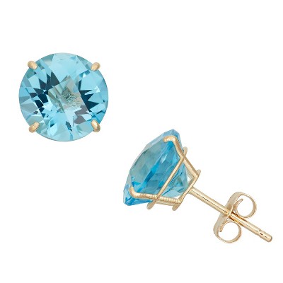 swiss blue topaz-yellow gold