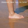 Gold Anklets for Women Waterproof,18K Gold Plated Anklet for Women Snake Chain Link Dainty - 2 of 4