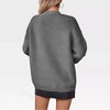 Women's Open Front Chunky Cardigan Sweater Long Sleeve Loose Fit with Pocket - image 2 of 4