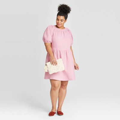 plus size gauze dress