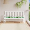 vidaXL Multi-Colored Garden Bench Cushion - Rugged Oxford Fabric, Comfortable Hollow Fiber Filling, Ideal for Outdoor/Indoor Use - 2 of 4