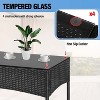 BestMassage Patio Furniture Set 4 Pieces with Glass Topped Coffee Table Cushions - 3 of 4