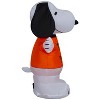 Gemmy Airblown Inflatable Snoopy in Trick or Treat Shirt w/ Woodstock Peanuts, 3 ft Tall, Multicolored - 4 of 4
