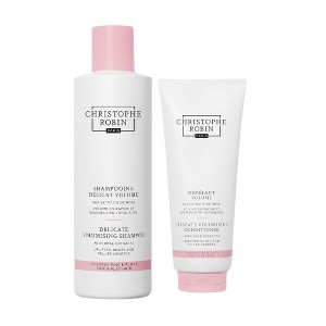 Christophe Robin Delicate Volumizing Shampoo (8.4 oz) and Delicate Volumizing Conditioner (6.7 oz) | DUO SET Kit - 1 of 3