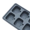 Unique Bargains Ice Tray 6-Cavity TV Ice Mould with Lid Square Hand Wash Only Silicone 6.30"x4.33"x1.18" 1 Pc - 3 of 3