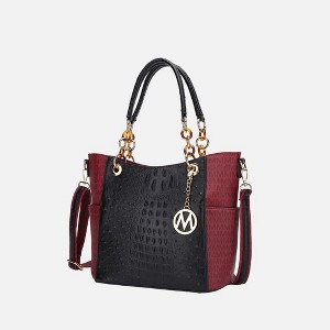 MKF Collection Miriam Handbag Signature Women Vegan Leather Tote by Mia K - 1 of 4