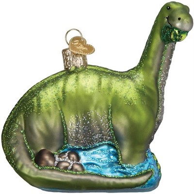Old World Christmas Glass Blown Ornament For Christmas Tree, Brontosaurus