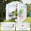 EAGLE PEAK 8'x6' Portable Walk-in Greenhouse with Zippered Doors and Windows - 3 of 4