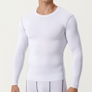 Anna-Kaci Active Men's Long Sleeve Compression Base Layer Top with Stretch Fit and Moisture-Wicking Fabric - 1 of 4