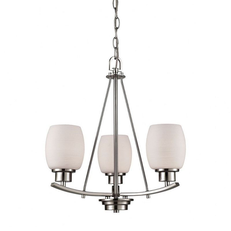 Thomas Lighting Casual Mission 3 - Light Chandelier in  Brushed Nickel, 1 of 3