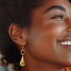 Ross-Simons 4.00 ct. t.w. Garnet Filigree Drop Earrings in 18kt Gold Over Sterling - 2 of 4