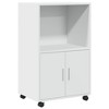 CLIHOME Mobile Office Cabinet with Storage Space, 2 Doors Rolling File Container, Kitchen Sideboard Buffet Cabinet - 4 of 4