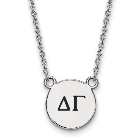 Black Bow Jewelry Sterling Silver Delta Gamma Greek Life Necklace 18 Inch - image 1 of 4